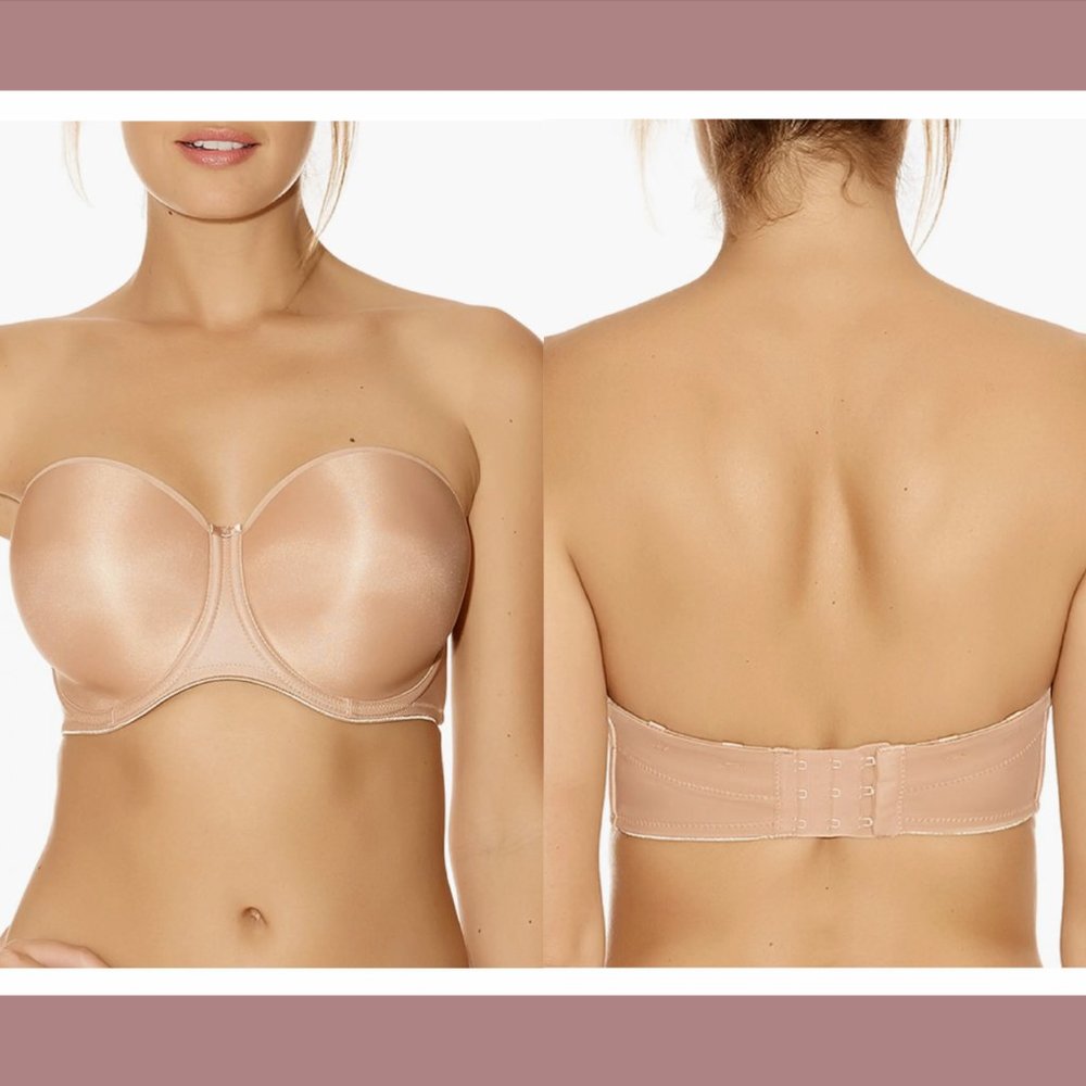 NEW $70 Fantasie [ 38D US ]‎ Strapless Convertible Underwire Bra in Nude